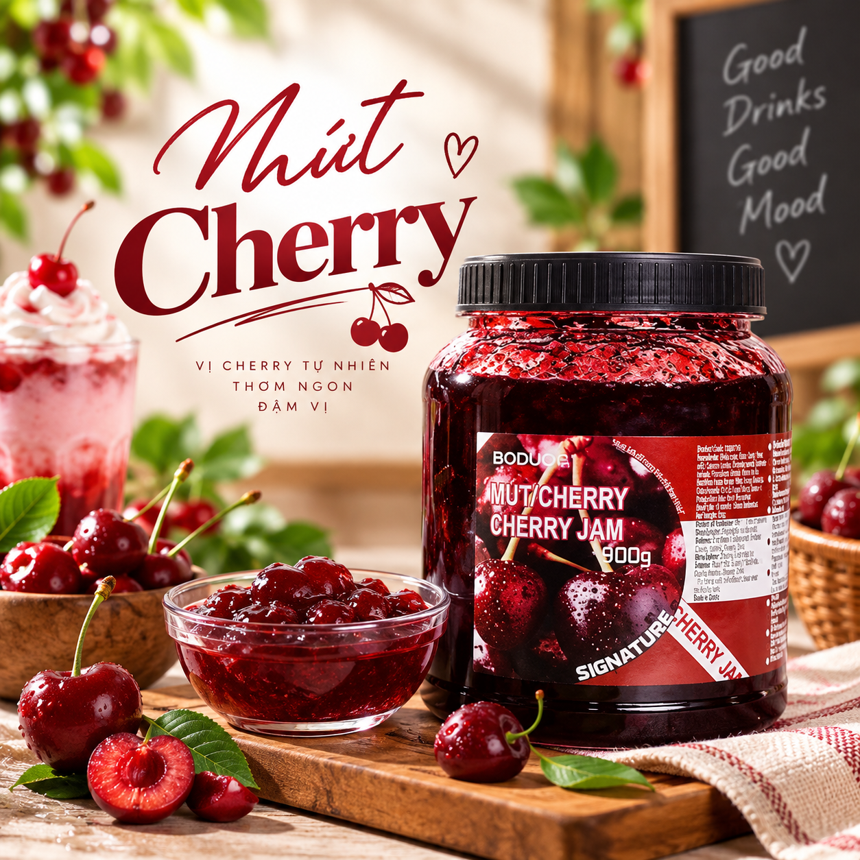 Mứt cherry Boduo