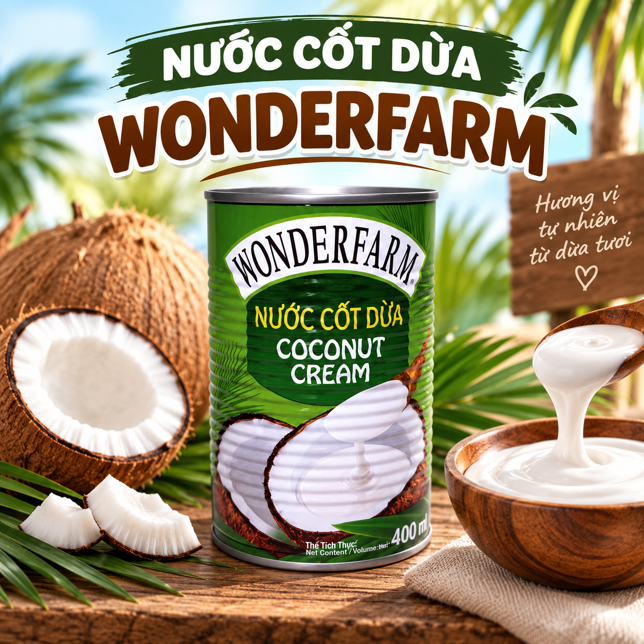 Cốt dừa Wonderfarm